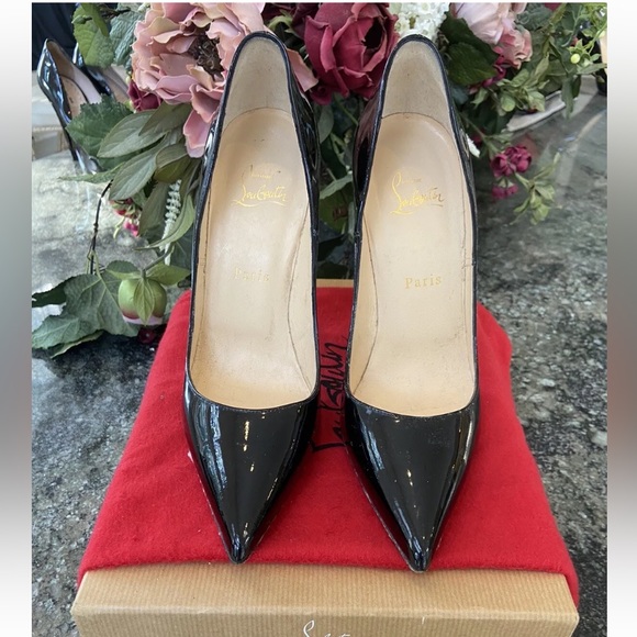 Louboutin So Kate Black Patent 4.8 inch Stilettos Euro 40 - Picture 4 of 8